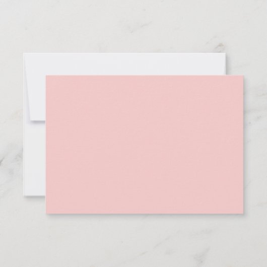 Elegant Modern Monogram in Roze RSVP (Achterkant)