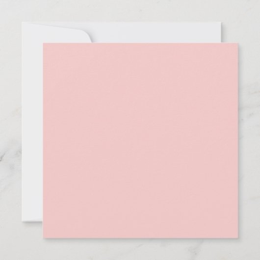 Elegant Modern Monogram in Roze Save the Date (Achterkant)