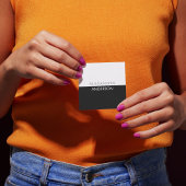 Elegant modern monogram minimaal vierkante visitekaartje