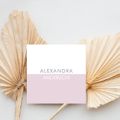 Elegant modern monogram minimaal vierkante visitekaartje