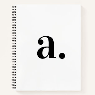 Elegant Modern Monogram Minimalist Notitieboek