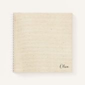 Elegant modern monogram notitieboek (Voorkant)