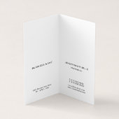 Elegant Modern Monogram Professioneel Minimalistis Visitekaartje (Binnen)