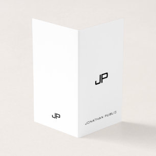 Elegant Modern Monogram Professioneel Minimalistis Visitekaartje
