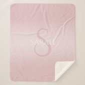 Elegant modern monogram sherpa deken (Voorkant)