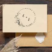 Elegant & modern Monogram sparen de Initialen van  Zelfinktende Stempel