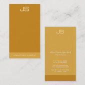 Elegant Modern Monogram Verticale Sjabloon Trendy Visitekaartje (Voorkant / Achterkant)