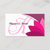Elegant modern monogram visitekaartje (Voorkant)