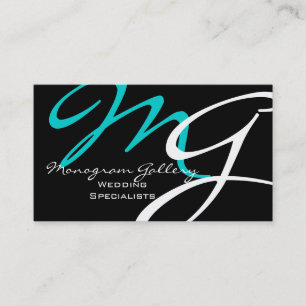 Elegant Modern Monogram Visitekaartjes