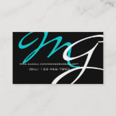 Elegant Modern Monogram Visitekaartjes (Achterkant)