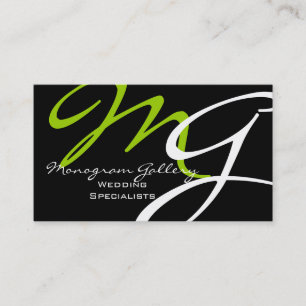 Elegant Modern Monogram Visitekaartjes