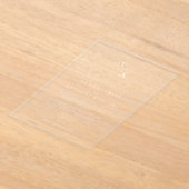 Elegant Modern Monogram Weddenschap Acryl Uitnodigingen (Laagn)