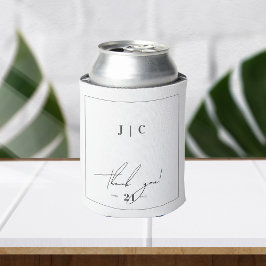 Elegant Modern Monogram Wedding Favors Blikjeskoeler
