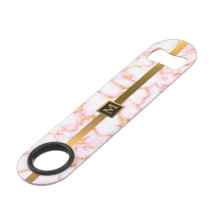 Elegant Modern Monogrammed Marble Black Gold