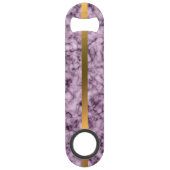Elegant Modern Monogrammed Marble Black Gold Speed Flessenopener (Achterkant)