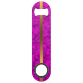 Elegant Modern Monogrammed Marble Black Gold Speed Flessenopener (Achterkant)