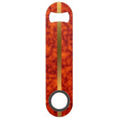 Elegant Modern Monogrammed Marble Black Gold Speed Flessenopener (Achterkant)