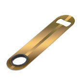 Elegant Modern Monogrammed Marble Black Gold Speed Flessenopener (Achterkant Gekanteld)