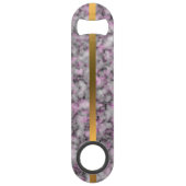 Elegant Modern Monogrammed Marble Black Gold Speed Flessenopener (Achterkant)