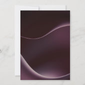 Elegant Modern Moody Burgundy Paars Wedding Kaart (Achterkant)