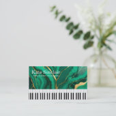 Elegant Modern Music Professional Piano Teacher Visitekaartje (Staand voorkant)