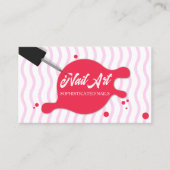 Elegant Modern Nail Artist Visitekaartje (Voorkant)