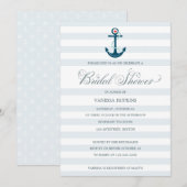 Elegant modern Nautical Anchor Vrijgezellenfeest Kaart (Voorkant / Achterkant)