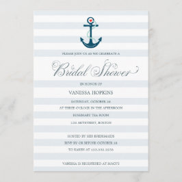 Elegant modern Nautical Anchor Vrijgezellenfeest Kaart