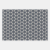 Elegant Modern Nautical Navy and White Inpakpapier Vel (Voorkant 2)