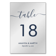 Elegant Modern Navy Blue en Silver