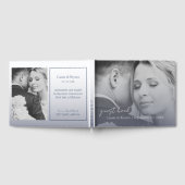 Elegant Modern Navy Blue Fade Wedding Gastenboek (Volledig)