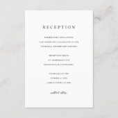 Elegant Modern Neutral Wedding Informatiekaartje (Voorkant)