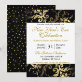 Elegant modern nieuwjaar Uitnodiging Eve-partij (Voorkant / Achterkant)