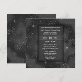 Elegant Modern Night Sky Galaxy Wedding Party Kaart (Voorkant / Achterkant)