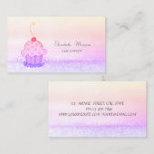 Elegant Modern Ombre Bokeh Cake Sweets Visitekaartje (Voorkant / Achterkant)