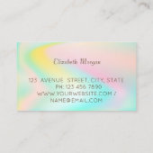 Elegant Modern Ombre Glitter Dress Visitekaartje (Achterkant)