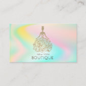 Elegant Modern Ombre Glitter Dress Visitekaartje (Voorkant)