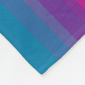 Elegant modern ombre gradiënt kleurrijke regenboog fleece deken (Hoek)