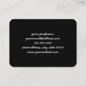 Elegant modern ombre gradiënt kleurrijke regenboog visitekaartje (Achterkant)