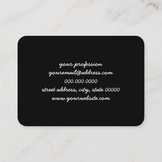 Elegant modern ombre gradiënt kleurrijke regenboog visitekaartje (Achterkant)