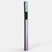 Elegant modern ombre paars & mint glitter marmer Case-Mate iPhone case (Achterkant/rechts)