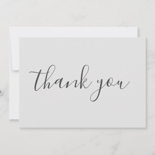 Elegant Modern Ongecompliceerd Handschrift Bedankkaart (Voorkant)
