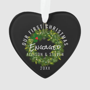 Elegant Modern Ons eerste kerstfeest Ornament