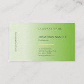 Elegant Modern Ontwerp Luxe Professionele Vlakte Visitekaartje (Achterkant)