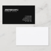 Elegant Modern Ontwerp Slanke Chique Plain Trendin Visitekaartje (Voorkant / Achterkant)