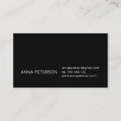 Elegant Modern  Oranje fruitbloesems Visitekaartje (Achterkant)