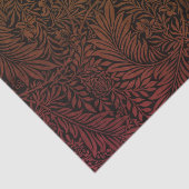 Elegant modern Oranje Rust Black Floral Pattern Tissuepapier (Detail)