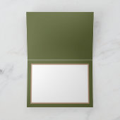 Elegant Modern Orchideeën Green Back Flower Birthd Kaart (Binnen)