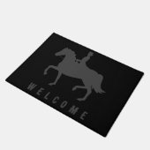 Elegant Modern Paard Welkom Deurmat (Schuin)