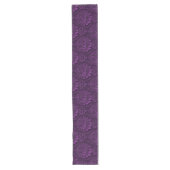 Elegant modern Paars Damask Popular Lange Tafelloper (Voorkant)
